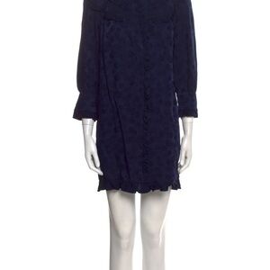 Mock neck mini dress